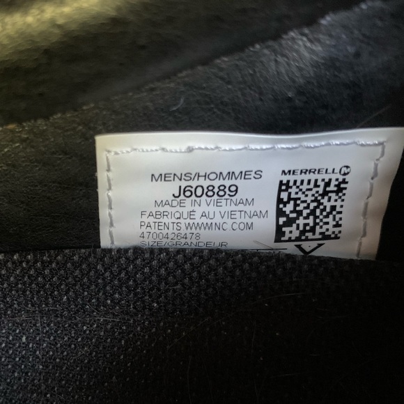 Merrell Jungle Moc Black Leather slip on Men’s shoes size 11 - Picture 2 of 6